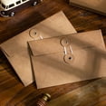 thumbnail image 4 of GOOHOCHY 20Pcs Reusable Kraft Paper Document Envelopes with String Closure Brown Office Storage, 4 of 8