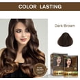 thumbnail image 2 of Herbishh Dark Brown Hair Color Shampoo for Gray Hair, Hair Dye Shampoo 3 in 1, 100% Gray Coverage, Permanent Hair Color for Men & Women, Ammonia-free, (10pack+1pack), 2 of 5