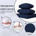 thumbnail image 3 of SDJPOI14 Piece Outdoor Replacement Cushion Set, Water-Repellent Sectional Cushion for Patio Furniture, Couch Coushions for 6-Seat Wicker Conversation Sets, 3 of 7