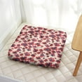 thumbnail image 2 of Garden Floral Meditation Cushion - Full & Fluffy Square Seat with Botanical Countryside Print, 2 of 3