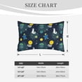thumbnail image 6 of Naloa Space and Animals Pillowcase, Throw Pillowcase, Wrinkle-Free, Stain-Resistant with Hidden Zipper for Bedroom Sofa - 20"x30", 6 of 9
