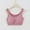 Pink, variant on Cotton Underwear for Women No Underwire Soft Cup Crop-Top Pink Solid Comfort Training Teens Bras Size 2XL