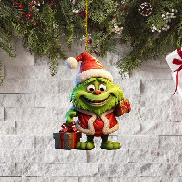 Adorno Del Árbol Colgantes de Adviento de Navidad de diseño Adorable para decoración de coche de 8cm, los mejores regalos para el patio