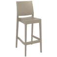 thumbnail image 4 of Compamia Sky Maya Square Bar Set with 2 Barstools Taupe, 4 of 4