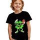 thumbnail image 1 of Boys' "Sporty Four-Leaf Clover T-Shirt" - Cool, Lightweight, Comfortable & Quick-Drying Summer Tee with Cartoon Rugby Player Design, Perfect for Casual Outdoor Activities, 1 of 6