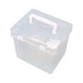 thumbnail image 1 of Estuche para rotuladores, caja de almacenamiento para rotuladores, organizador de lápices, transparente, a prueba de polvo, portátil, multifunción, 80 tragamonedas BLESIY Estuche de transporte de marcador, 1 of 8