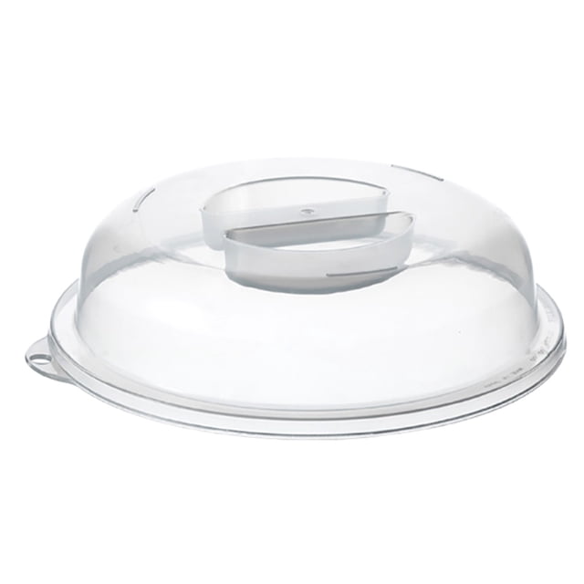 1 Pce Couvercle pour Aliments, Couvercle de Plat de Four à Micro-Ondes, Couvercle d'Assiette, Couvercle de Batterie de Cuisine (Transparent)