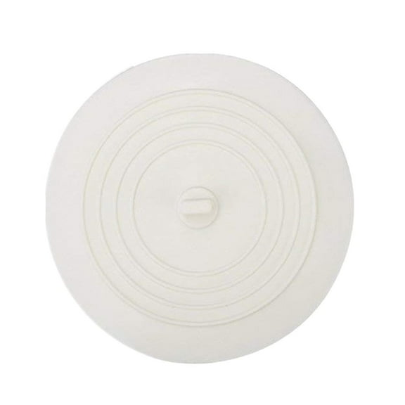 YiBai Tub Stopper Bathtub Stopper Plug Sinks Hair Stopper Flat Cover, White