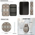 thumbnail image 7 of KUIFORTI Brown Aztec Car Seats Covers Set of 14 with Auto Center Console Armrest Pad Car Headrest Covers Steering Wheel Covers Seat Belt Pads Cars Cup Coasters for Most Cars, 7 of 7