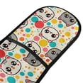 thumbnail image 2 of Dailycode Double Sided Oven Mitt with Loop Heat Resistant Kitchen Long Potholders 7" x 35" Cartoon Cat Face and Dots, 2 of 6