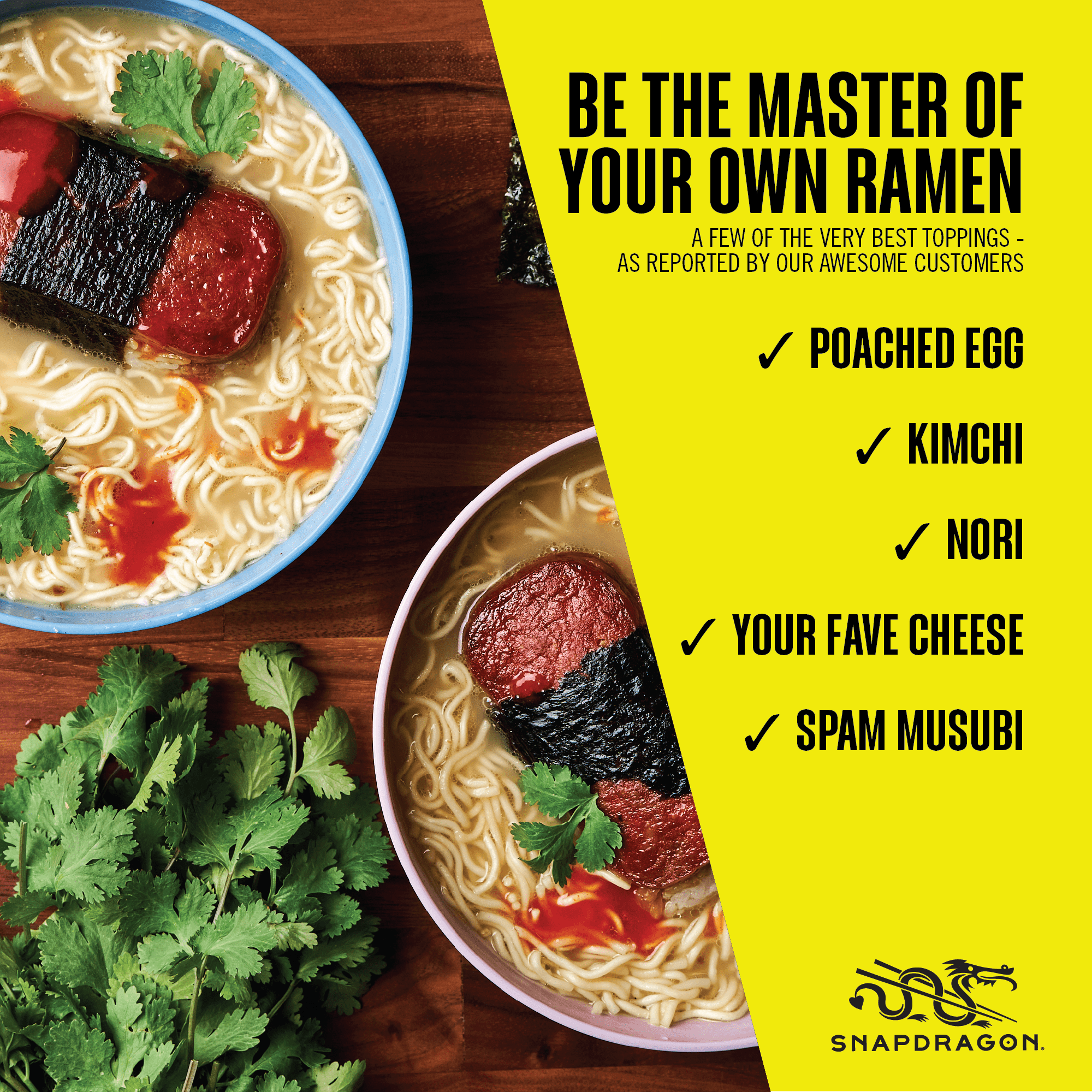 Snapdragon Chicken Ramen Savory Japanese-Inspired Instant Noodle Soup and Broth (2.2 oz Each, 6 Count), Shelf-Stable, Cups