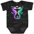 thumbnail image 3 of Inktastic Seahorses Kissing with Hearts Boys or Girls Baby Bodysuit, 3 of 5
