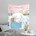 thumbnail image 6 of Cinnamoroll Tapestry Wall Hanging Wall Decor Wall Art Tapestry Home Decoration For Bedroom, Living Room, Dorm 51x60 Inch, 6 of 7