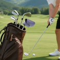 thumbnail image 7 of Haosy Lavender Gray Golf Mallet Putter Cover Strong Magnetic Leather Golf Club Headcover Closure, 7 of 7
