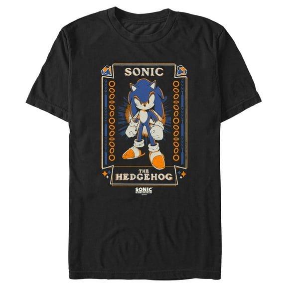 Men's Sonic the Hedgehog Distressed Poster  Graphic T-Shirt