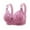 Purple, variant on Bra Women’s Autumn Winter Adjustable Wireless Supportive Full Coverage Underwear for Comfort and Subtle Lift Red 44