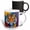 Multicolor, variant on 3drose, Cute Tiger Big Cat. Colorful Background. Brilliant Art Gift, Charm, 11oz Two-tone Blue Mug