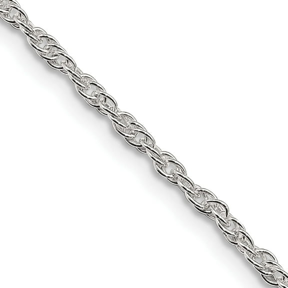 Sterling Silver 2mm Loose Rope Chain (16 X 2) Made In India qfc100-16