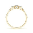 thumbnail image 2 of ANGARA Natural 0.2 Ct. Diamond Three Stone Engagement Ring in 14K Yellow Gold for Women (Ring Size: 4), 2 of 8