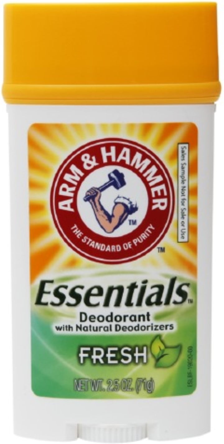 ARM & HAMMER Essentials Natural Deodorant, Fresh 2.5 oz (Pack of 2)