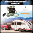 thumbnail image 2 of Unique Bargains 1 Set Vehicle 4-Pin Trailer Wiring Harness Kit for Subaru Forester Black, 2 of 7