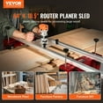 thumbnail image 2 of "64" Adjustable Router Sled for Wood Slab Flattening – Heavy Duty Aluminum Mill Jig with Precision Rails, Compatible with Most Routers – DIY Woodworking Planer for Tables, Live Edge Slabs, 2 of 11