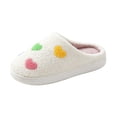 thumbnail image 3 of Domzle Womens Mens Slippers Retro Memory Foam Cute Cartoon Plush Fluffy Warm Faux Fur Lined Slippers Indoor House Home Winter Shoes, 3 of 5