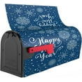 thumbnail image 3 of Happy New Year Mailbox Cover Magnetic Winter Snowflakes Mailbox Wraps Post Box Cover Décor 21x18 in, 3 of 6
