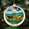 thumbnail image 3 of Highland Cattle Stained Glass Suncatcher Ornament – Ornament Gift for Family, Friends, Men & Women, Christmas 2025 Keepsake, 3 of 6