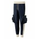 thumbnail image 4 of Pantalones largos para hombre, elásticos, de color liso, con cremallera, múltiples bolsillos, cintura elástica, cordón ajustable, de poliéster., 4 of 8