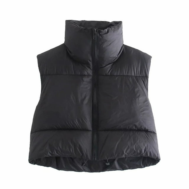 Chaleco Corto de Invierno Para Mujer, Ligero, Sin Mangas, Cálido, Para Exteriores, Chaleco Acolchado, Chaleco, Tops, Abrigo Odeerbi ODB-6
