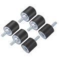 thumbnail image 1 of 6 Pack M6x18mm Thread Studs Rubber Shock 20x20mm Male Female 6 Pack M6 Lock Nuts, 1 of 6