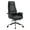 Black, variant on LeisureMod Summit Modern High-Back Conference Office Chair in Upholstered Faux Leather and Aluminum Frame with Swivel and Tilt (Black)