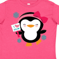 thumbnail image 4 of Inktastic Penguin Girl Snowflakes Girls Toddler T-Shirt, 4 of 5