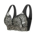 thumbnail image 3 of QLEICOM Everyday Bras for Women, Women's Comfort Lift Wirefree Bra Traceless Comfortable No Steel Ring Lace Breathable Gathering Bra Underwear Bras No Underwire Gray Cup 42/95CDE, 3 of 6