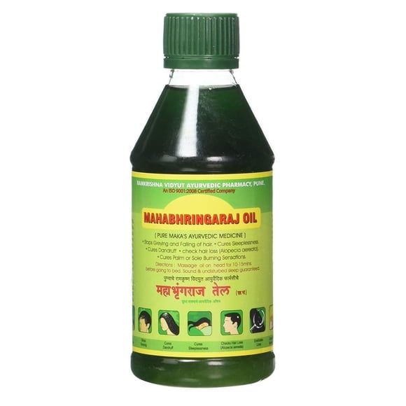 RVAP Mahabhringraj Oil 500ml | Pure indian MaKa's Ayurvedic Oil for Hair care | Enriched with various Indian herbs and ingredients (17 fl oz)