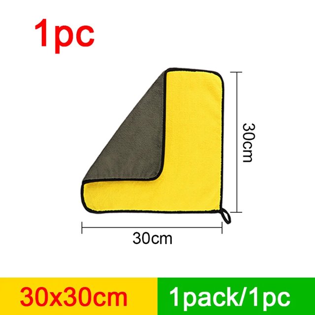 SEAMETAL-Toalla de microfibra para lavado de coches, 400GSM, toallas limpias de terciopelo Coral de doble cara, paño de secado y lavado de coches de alta absorción de agua