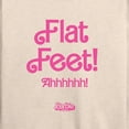 thumbnail image 3 of Barbie The Movie - Barbie Movie Flat Feet - Women's Lightweight French Terry Long Sleeve Shirt, 3 of 5