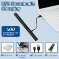 thumbnail image 7 of 2 PCS Or 4 PCS Candle Lighter,Windproof Flameless Electric Lighter with LED Power Display ＆ Safety Switch, Upgraded Plasma USB Rechargeable Lighters for Birthday Camping BBQ (Black), 7 of 7