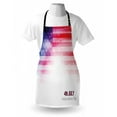 thumbnail image 3 of 4th of July Apron American Flag with Dreamy Design Stars and Stripes Grunge Artistic, Unisex Kitchen Bib Apron with Adjustable Neck for Cooking Baking Gardening, Scarlet Navy Blue White, by Ambesonne, 3 of 3