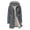 Dark Gray, variant on Womens Waterproof Raincoat Lightweight Plaid Lined Rain Hooded Jackets With Drawstring Waist Casual Wear