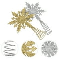 thumbnail image 3 of Gymnture christmas 2PCS Christmas Snow Tree Topper Xmas Tree Toppers for Tree, 3 of 11