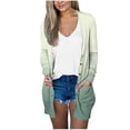 thumbnail image 2 of Pxkloy Womens Tie Dye Cardigan,Women's Lightweight Cardigan Casual Soft Long Sleeve Print Knit Cardigans with Pockets Comfy Draped Duster Thin Outwear Jacket Tops 2024 Green,L, 2 of 4
