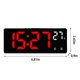 thumbnail image 3 of Reloj despertador digital LED simple con pantalla digital grande, moderno, con múltiples funciones, para escritorio, mesita de noche, estudio, cocina. Reloj despertador digital., 3 of 7