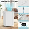thumbnail image 2 of Costway 54 pints Dehumidifier With Drain Hose 3 Modes LED Display 3-Color Indicator Light 4500 Sq.Ft, 2 of 10