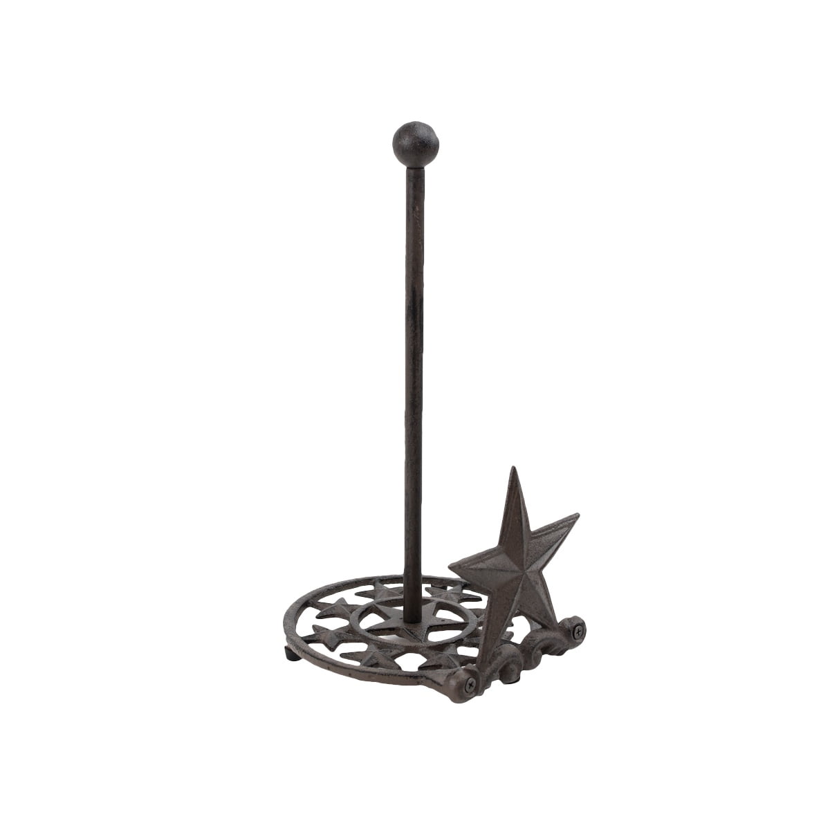 Rustic Barn Star Kitchen Countertop Paper Towel Holder Western Home Decor Storage Essentials