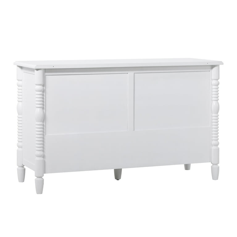 Vivienne Walker Edison Easy Assembly Solid Wood Spindle 6-Drawer