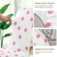 thumbnail image 5 of Yayeee 4 Pack Dining Chair Covers Stretch Parson Chairs Slipcovers Seat Protector, Pink Polka Dots, 5 of 6