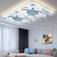 thumbnail image 2 of Summer Sea Turtle Fluorescent Light Covers for Ceiling Lights 4x2 feet,4 Pack Magnetic Light Filters for Classroom,Vintage Ocean Coastal Coral Flower Fluorescent Light Shade Panel for Office School, 2 of 9