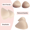 thumbnail image 3 of BIMEI Cotton Breast Forms Mastectomy Sponge Boobs Breathable Prosthesis Bra Insert Pads - #6, Beige, 3 of 7